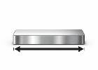 Neodymium Block Magnets with a Length A of 0–5 mm