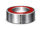 Neodymium Ring Magnets with a Height C of 0–5 mm