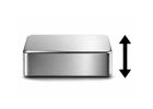 Neodymium Block Magnets with a Height C of 0–5 mm