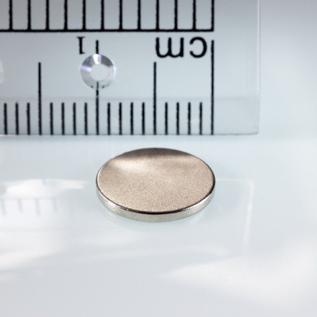 Neodymium magnet cylinder diameter 10x1.5 mm for more precise work and experiments