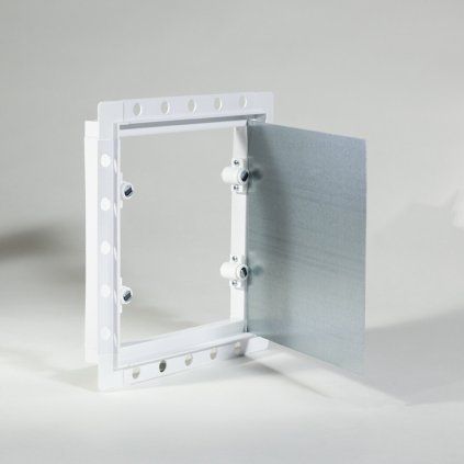 Magnetic tiled access panel measuring 200 × 200 mm