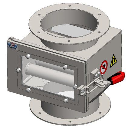 MSV DN 150 telescopic magnetic separator with five neodymium rods