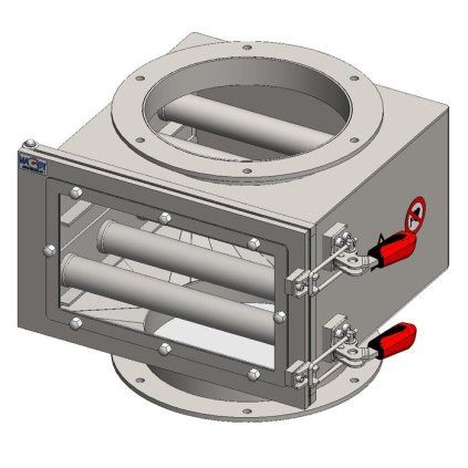MSV DN 200 telescopic magnetic separator with seven magnetic rods