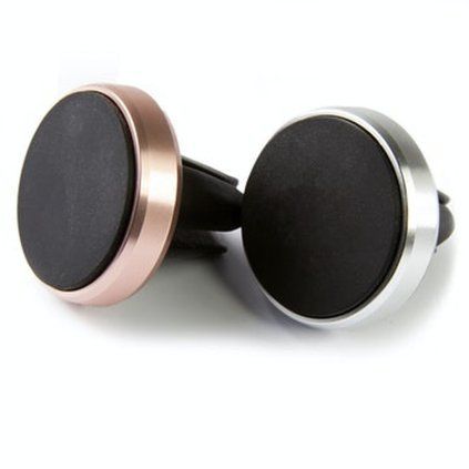 Compact magnetic phone holder for a car air vent