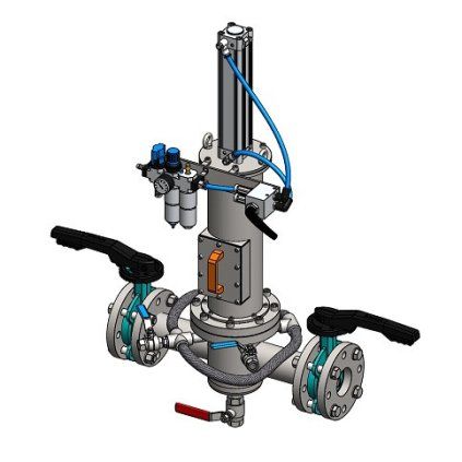 MF 80 SAC flow-type magnetic separator with seven magnetic tubes